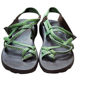 Chaco Green Aztek Vibram Sandals